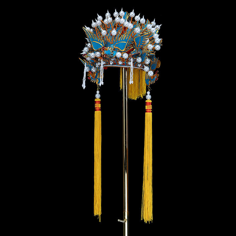 老旦戏曲京剧凤冠帽盔帽点皇太后国太太君民族服装