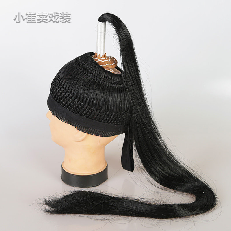 站发甩发戏曲京剧古装舞台演出用品戏剧武生民族服装