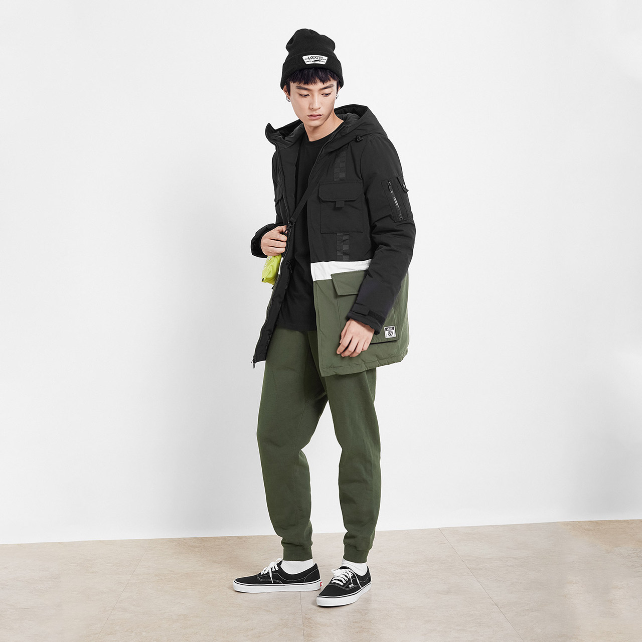 vans范斯 男子保暖羽绒派克夹克 urban explorer雾霾蓝官方正品