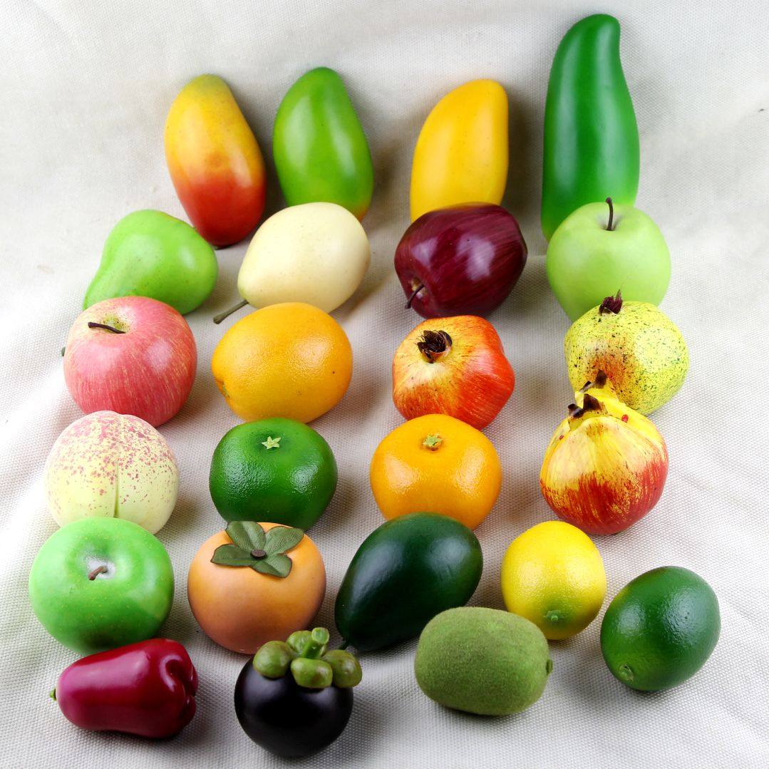 早教水果模型仿真儿童宝宝婴儿塑料组合认知仿真水果
