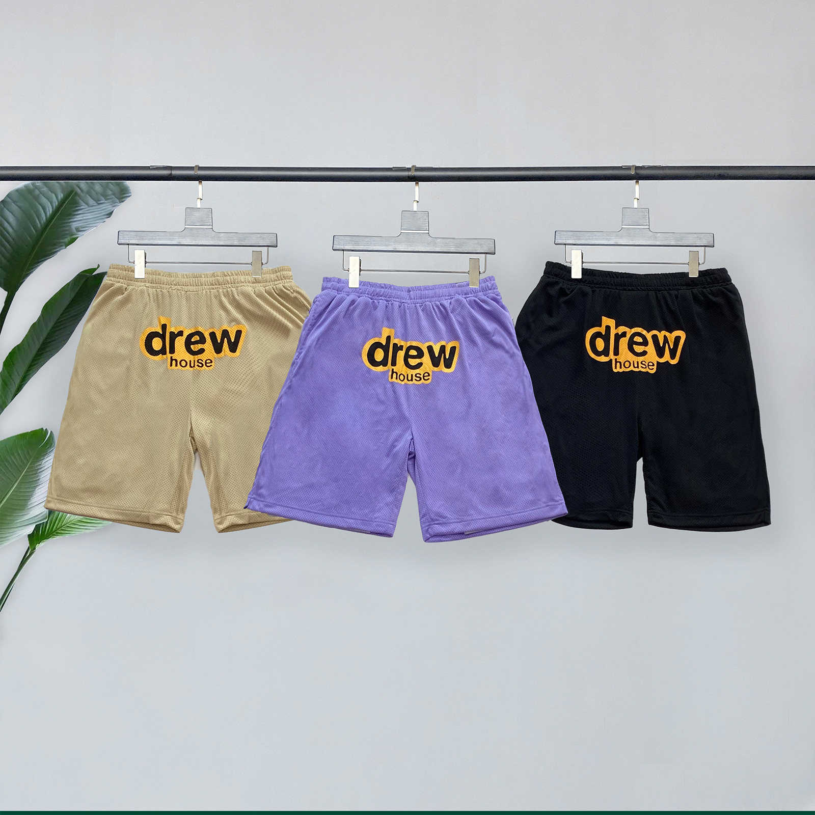 drewhouse网眼短裤贾斯汀比伯同款潮牌fog高街宽松运动休闲裤