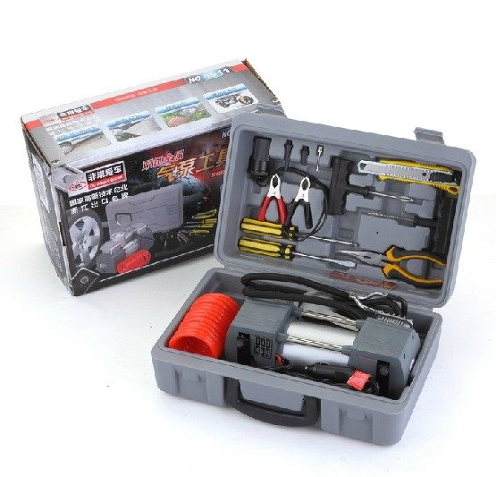 车载充气泵双缸金属大功率汽车打气泵12v越野车商务车用 - 价格454.1