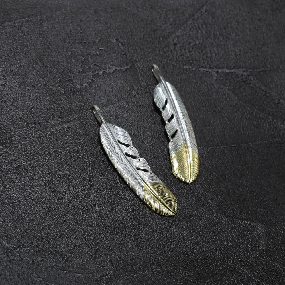 tadyking先金羽毛吊坠日本代购goro高桥唔郎项坠