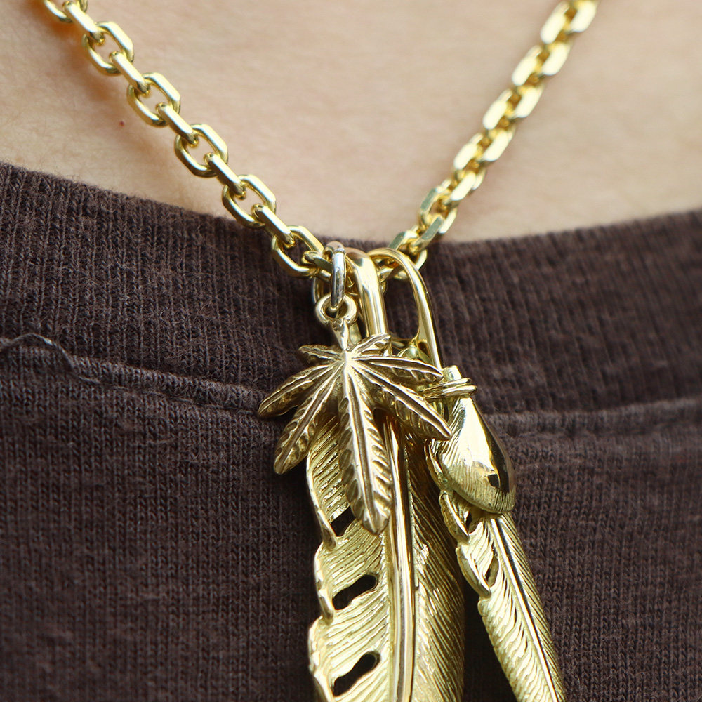 日本代购tadyking全金叶子高桥吾郎goro大弟子手工银饰