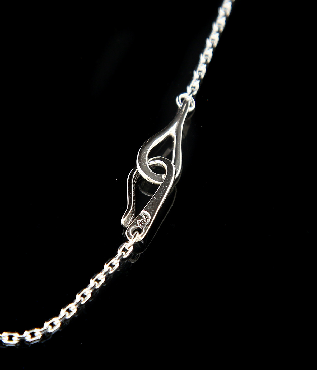 日本代购 larry smith 鱼钩细角链子 印第安风格银饰 多长度