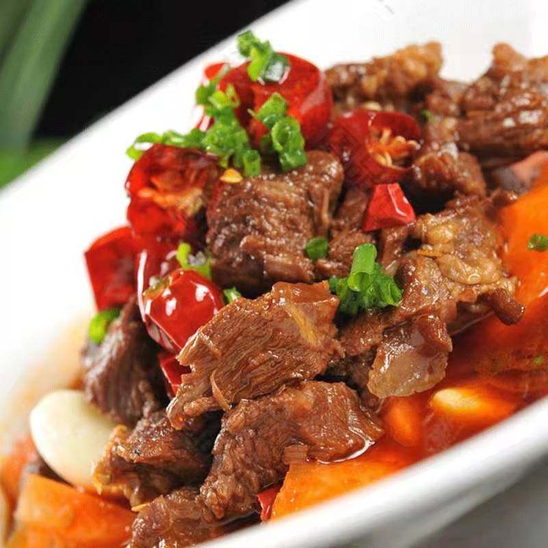 厨芝初恋牛筋腩香辣味带筋熟牛加热即食商用牛腩
