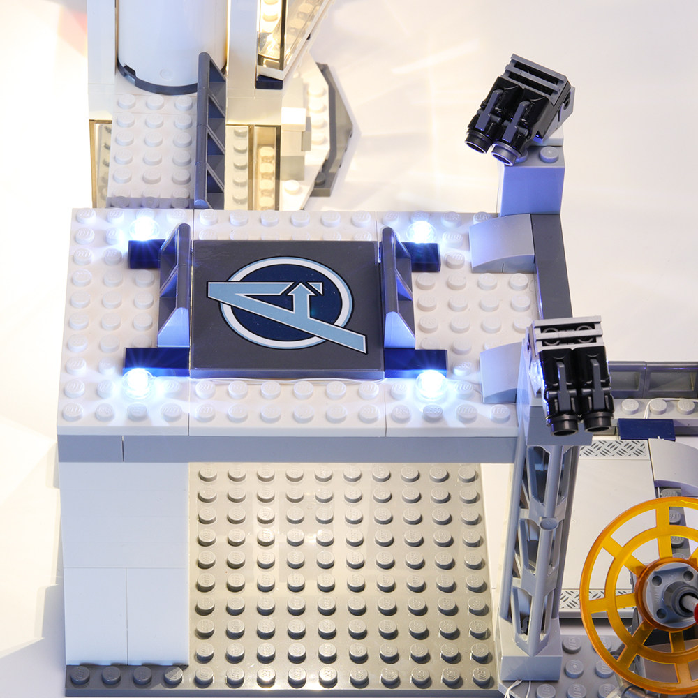 灯饰适用乐高76131led超级英雄复仇者联盟基地大决战建构