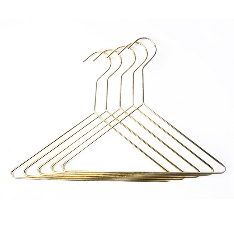 ins北欧金色三角形女装儿童衣架服装店金属银色金属衣架