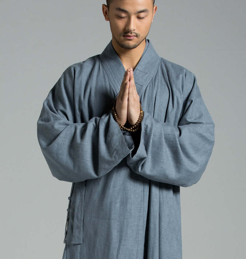 棉麻慈缘僧衣春夏水洗清凉透气僧服大褂长褂民族服装