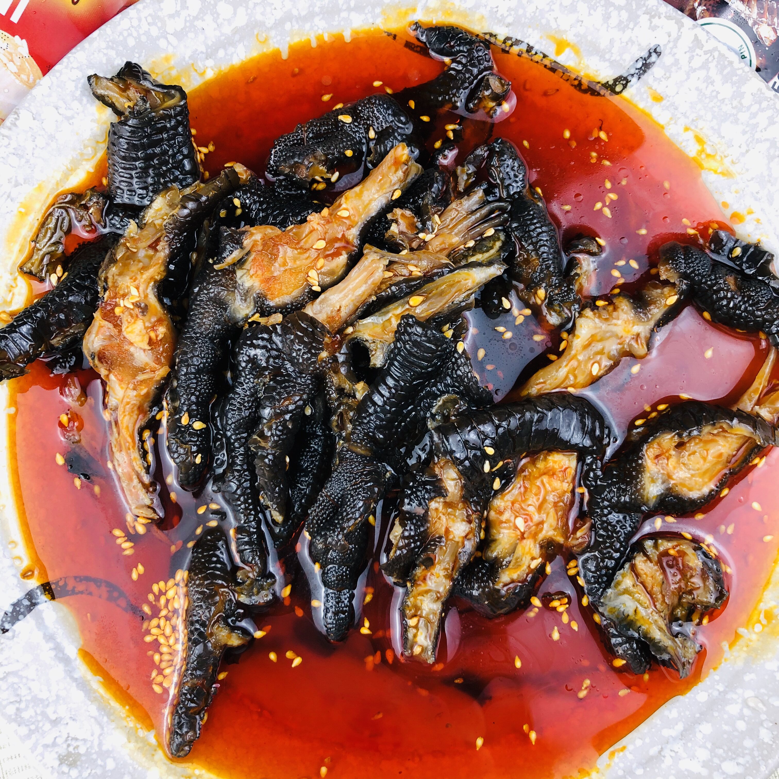 麻辣鸡爪益旺无骨乌骨乌鸡辣味去骨黑凤凤爪鸡肉零食