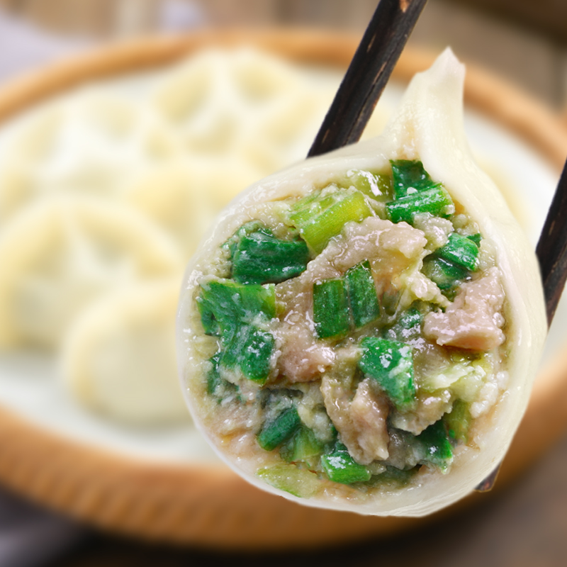 汉唐韭菜猪肉水饺山东手工饺子大馅速冻食品馄饨水饺