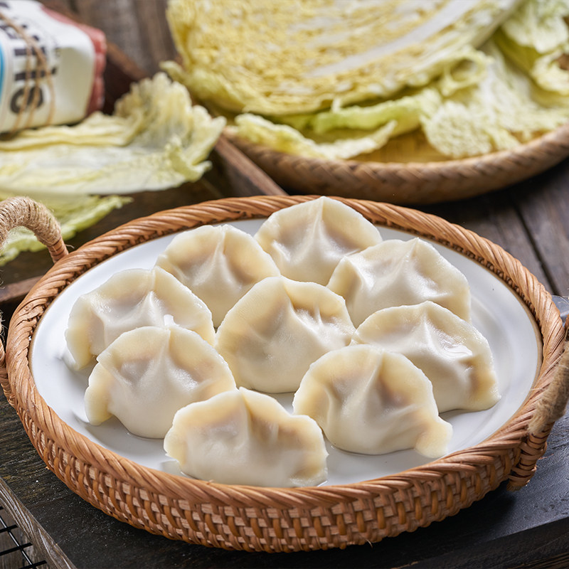 汉唐白菜猪肉水饺手工现包速冻冷食蔬菜葱山水饺