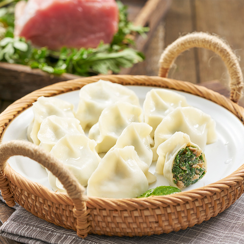 水饺汉唐荠菜猪肉400g馄饨手工速食野菜速冻水饺