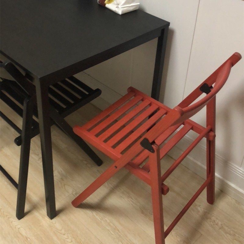 宜家泰耶折叠餐椅可叠放椅可折叠学习折叠椅