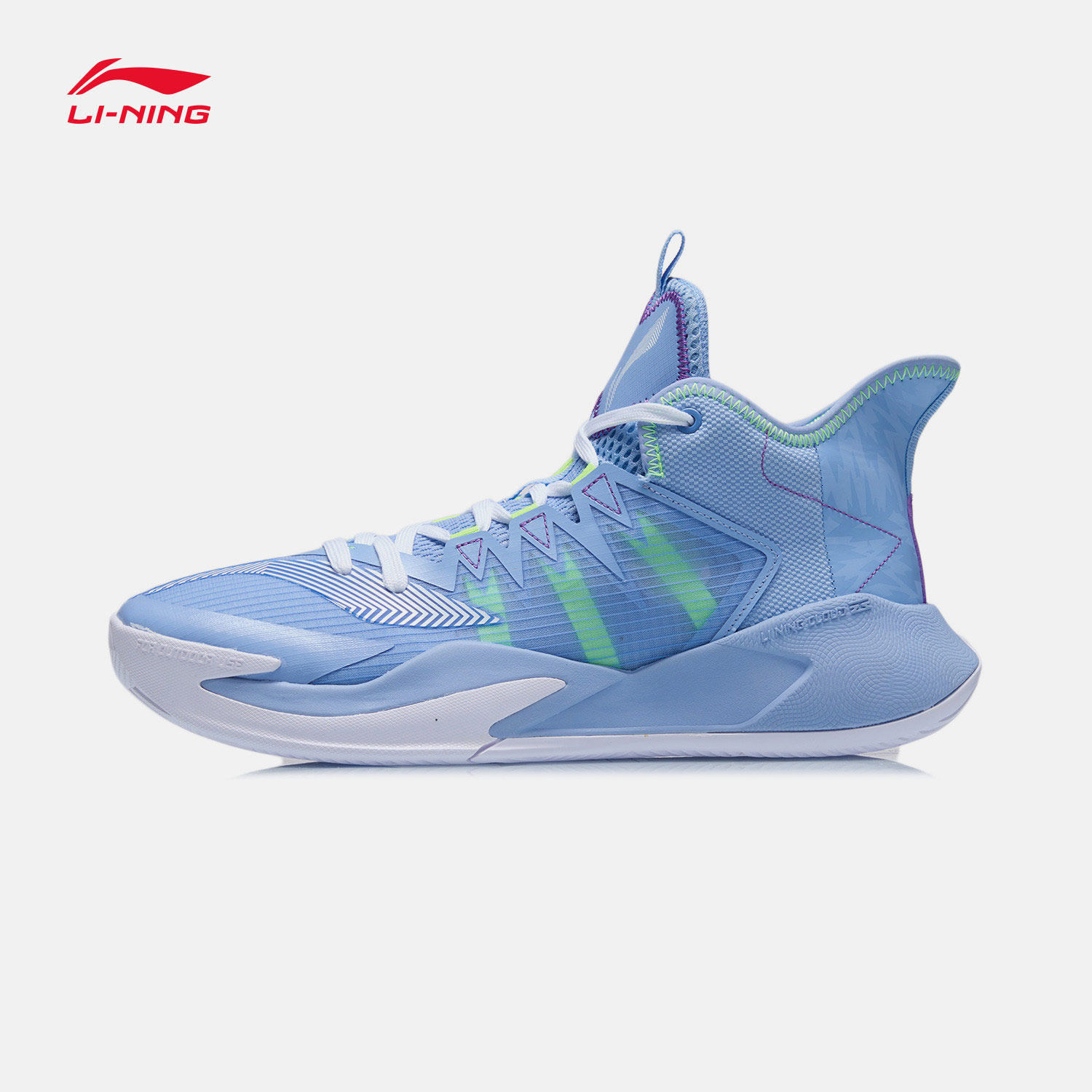 球鞋李宁篮球暴风2021中帮男鞋夏季新款透气篮球鞋
