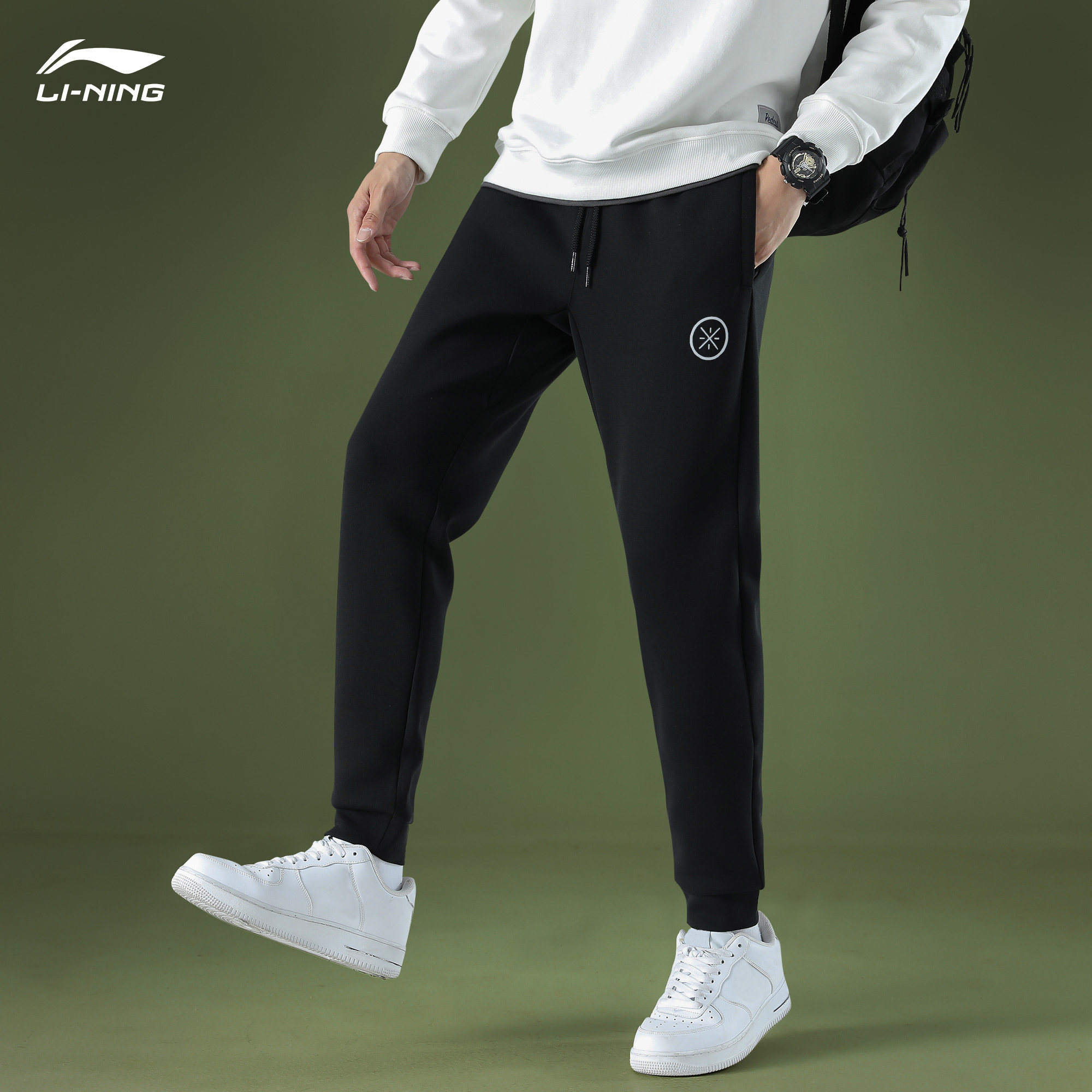 李宁运动裤男秋冬季正品新款韦德之道收口卫裤运动长裤