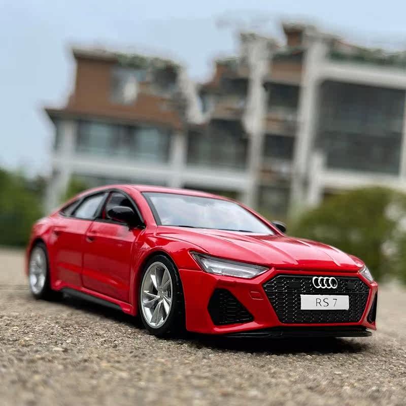 奥迪儿童玩具rs6rs7摆件q7玩具车儿童a8回力车模