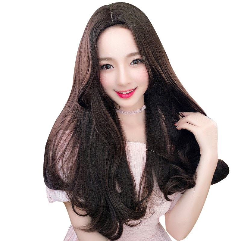 假发女长卷发大波浪中分网红可爱长直发自然全头套中长发微卷逼真
