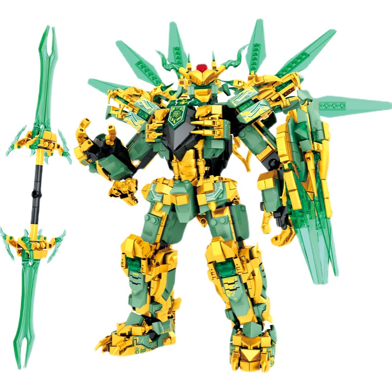 乐高幻影忍者系列泰坦机甲终极神龙龙人拼装塑料积木