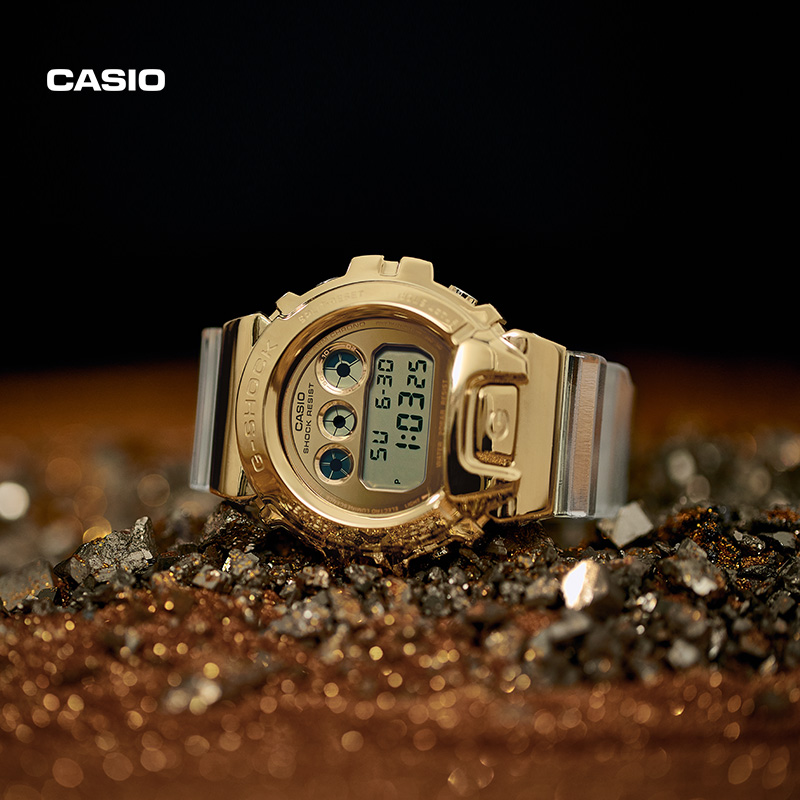 casio旗舰店明星同款冰川金卡西欧制胜金官网官方正品手表gshock