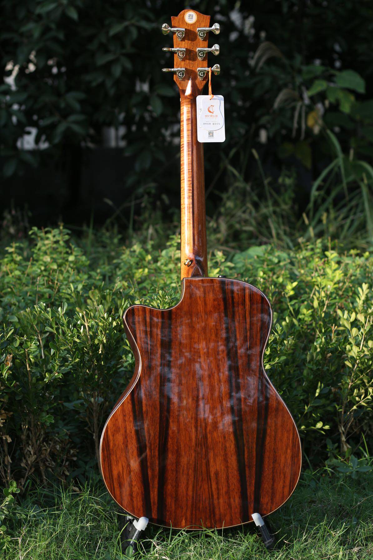 吉他威尼斯单板40寸民谣单民谣m1板面背侧檀木吉他-民谣吉他