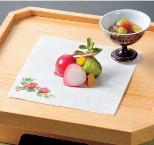 餐垫日本进口纸会席怀石和风菜单垫纸加厚高级文化创意杯垫