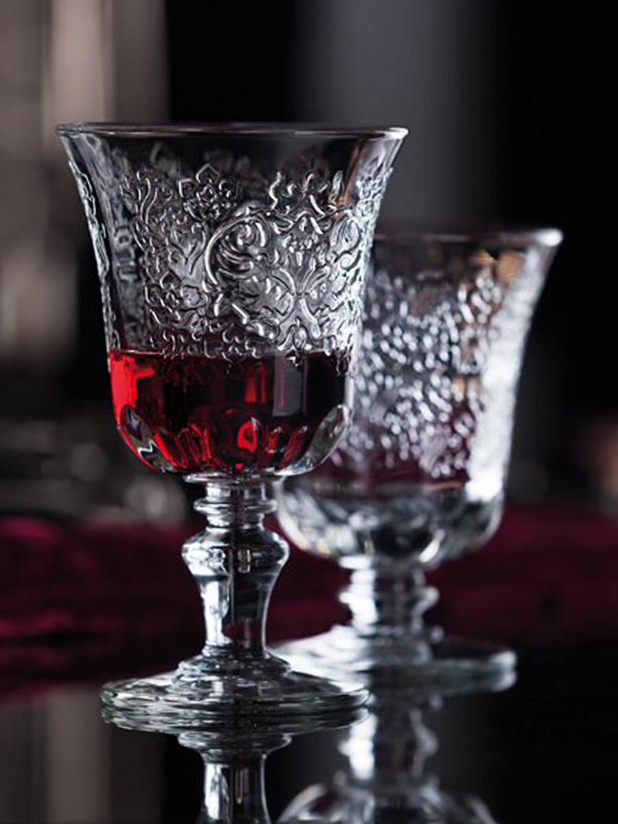 法国进口larochere复古玻璃杯高脚酒杯醒酒酒器玻璃杯