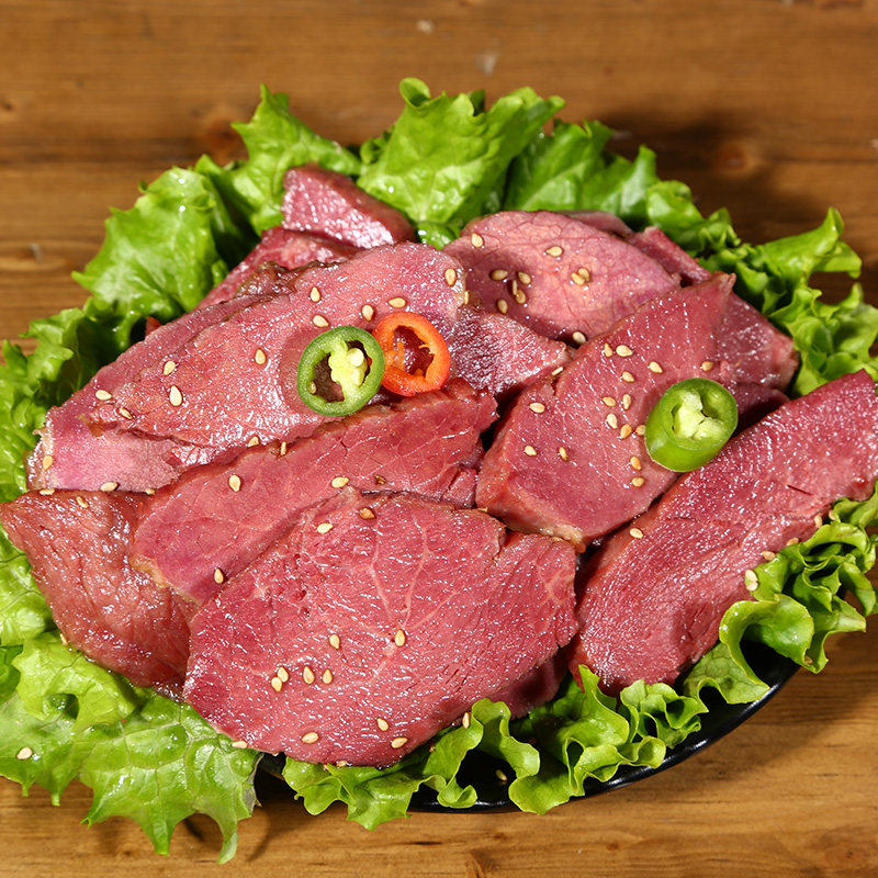 山东特产菏泽王光烧牛肉零食大块熟食卤汁牛肉清真即食真空1080g