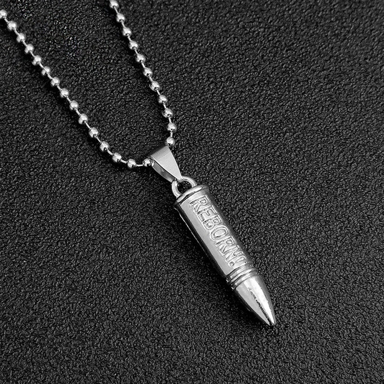 动漫家庭教师hitmanreborn子弹项链炫酷男生弹头吊坠项链