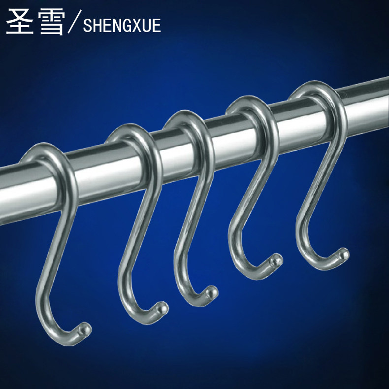 挂钩圣雪不锈钢金属晾衣架衣钩厨房单钩创意挂钩