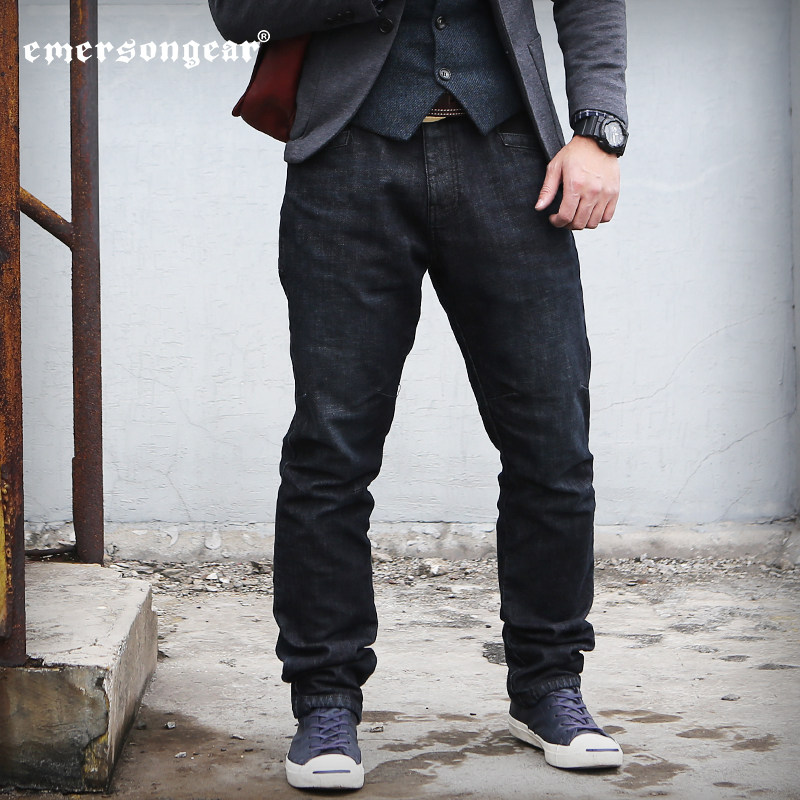 爱默生emersongear蓝标战术丹宁长裤男士修身牛仔裤迷彩裤