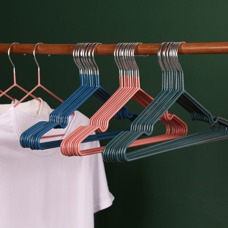 铁衣架无痕家用晾衣服撑子防滑加粗厚挂晒大衣撑凉衣架子衣挂批发
