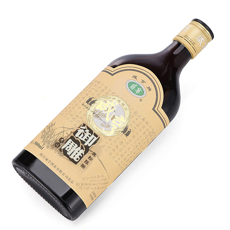 浙江绍兴咸亨黄酒御雕花雕500ml整箱半甜型传统黄酒
