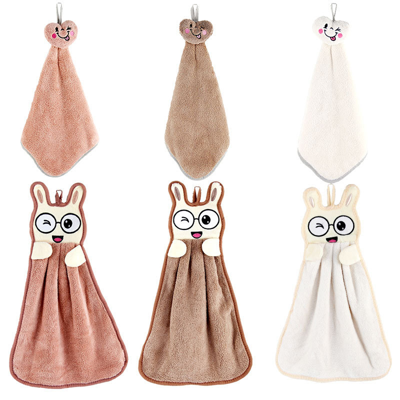 ceo希艺欧手巾可爱卡通抹布吸水珊瑚瑚绒加厚抹布