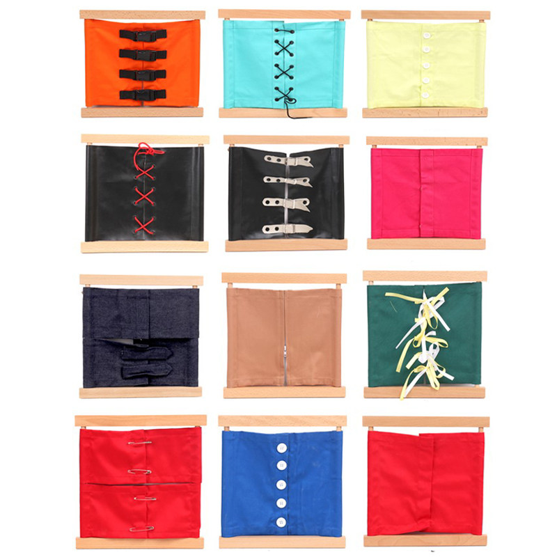 蒙特梭利日常生活蒙氏教具衣饰框架幼儿园儿童早教早教教具