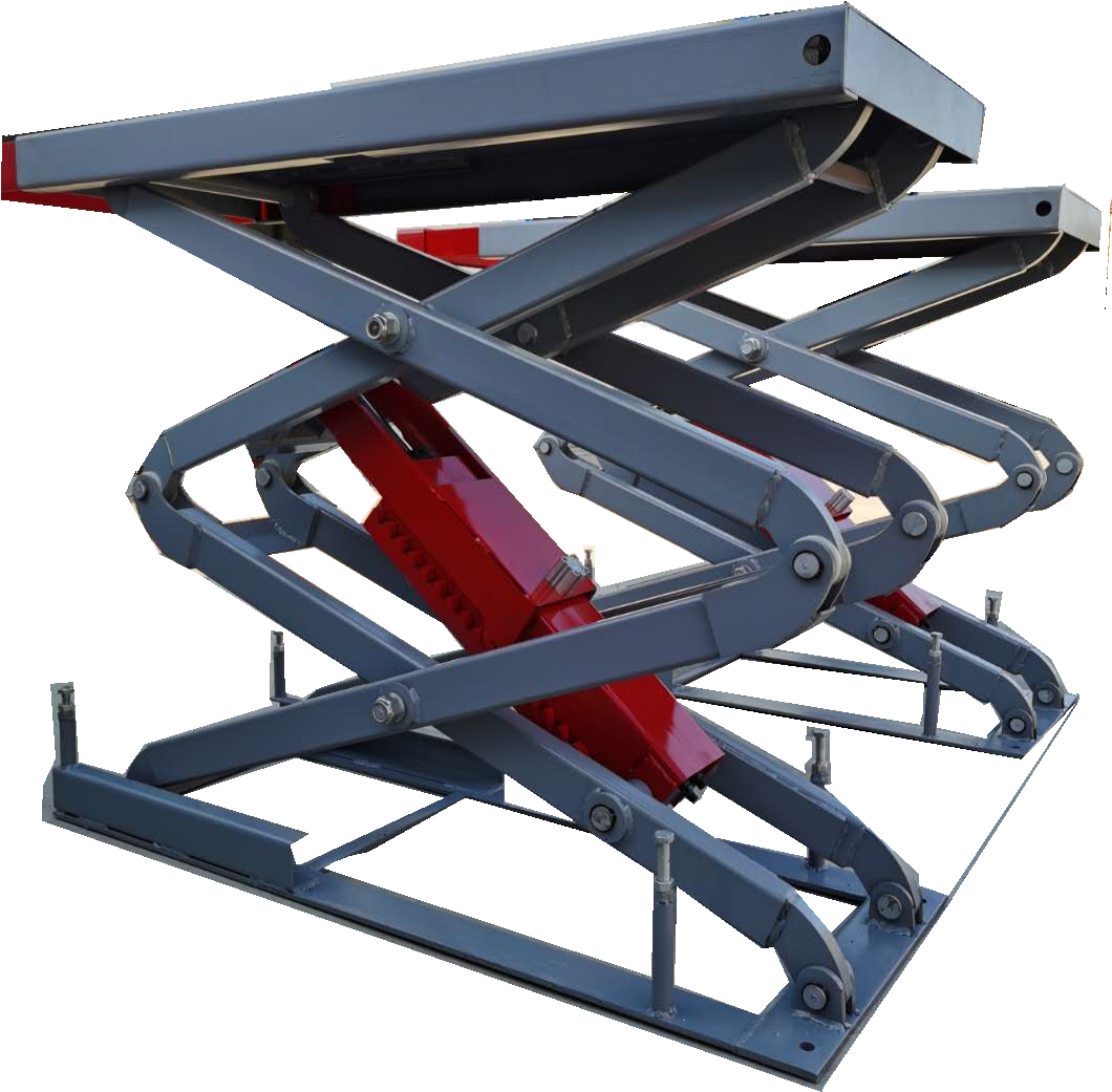 汽车剪式升降机藏式小剪升机超薄维修保养汽车升降机