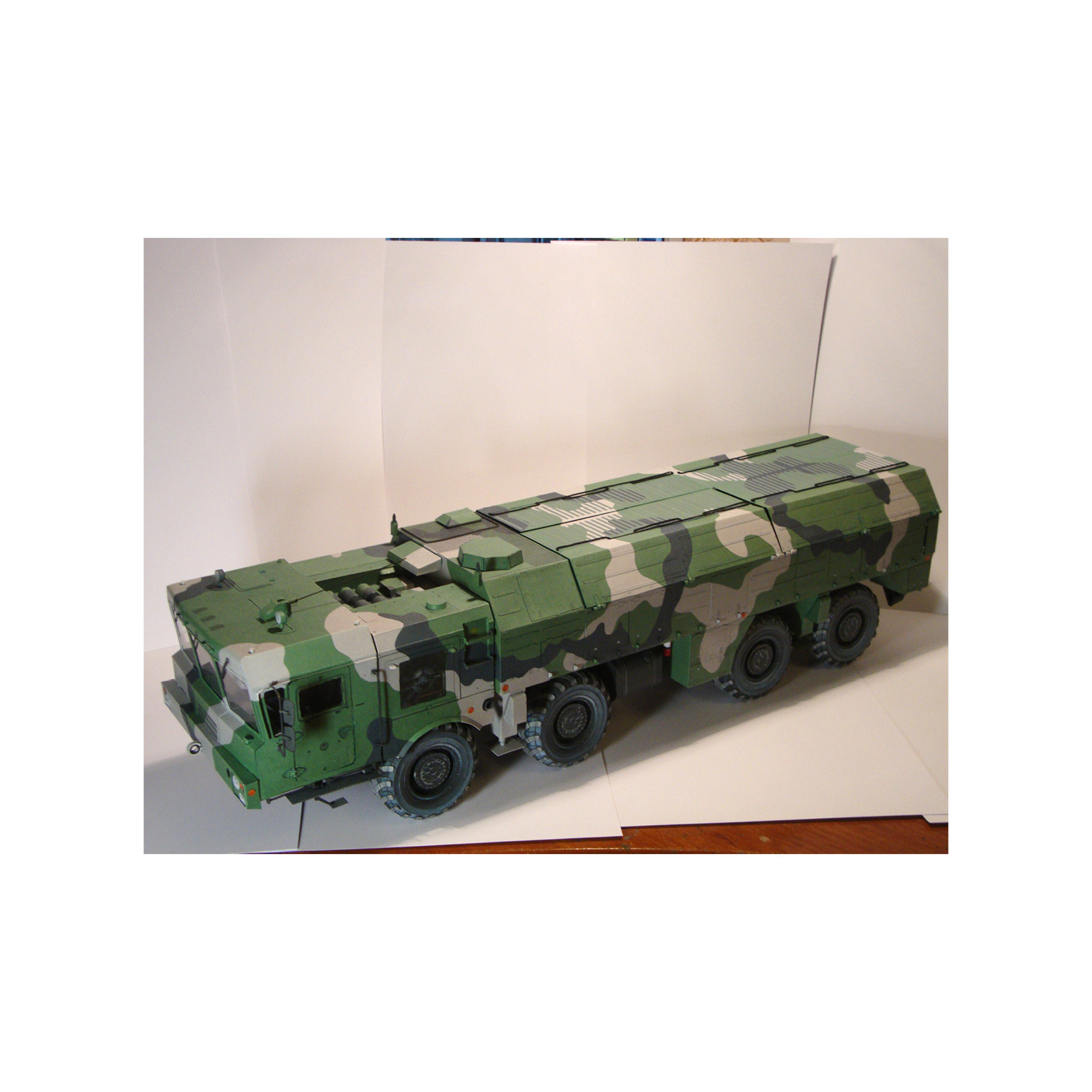 俄罗斯伊斯德尔ss-x-26战术导弹模型全内拼装手工diy其他类型纸模