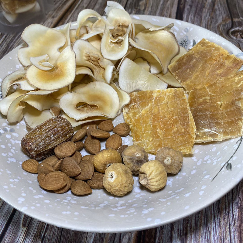 鳄鱼肉干汤平喘化痰广东滋补煲靓汤药膳汤料包养生海底椰南北杏