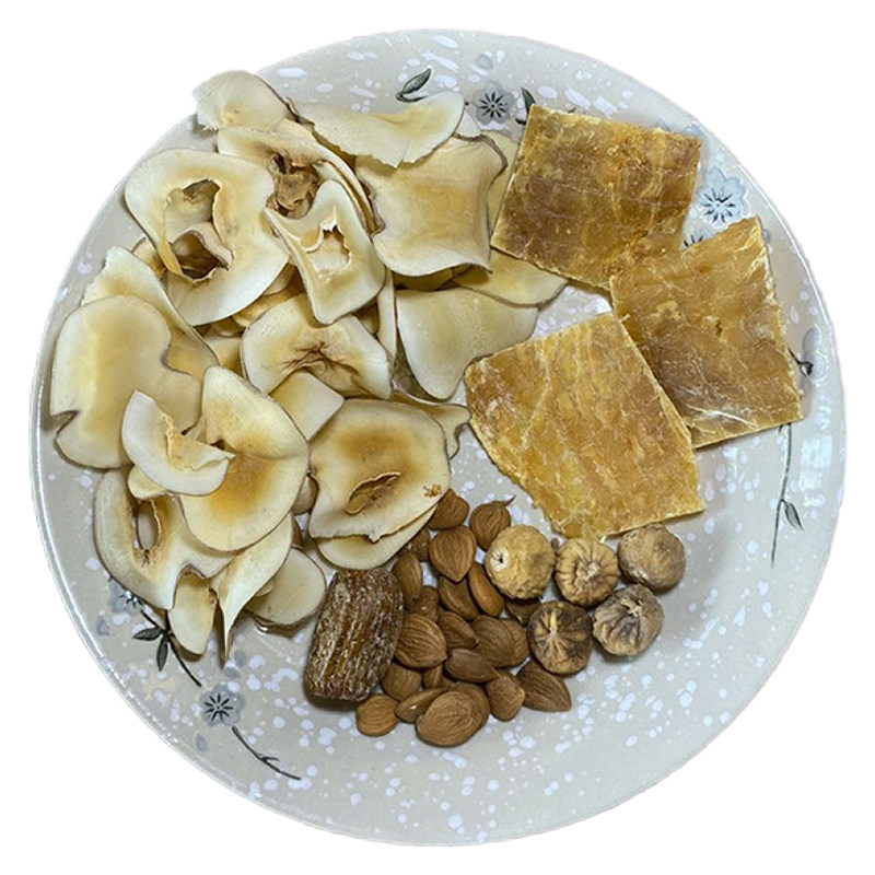 鳄鱼肉干汤平喘化痰广东滋补煲靓汤药膳汤料包养生海底椰南北杏
