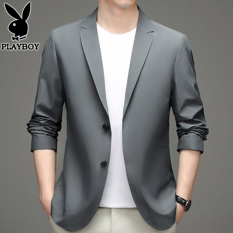 花花公子西装男士单西上衣休闲西服韩版潮流帅气便西商务春秋外套