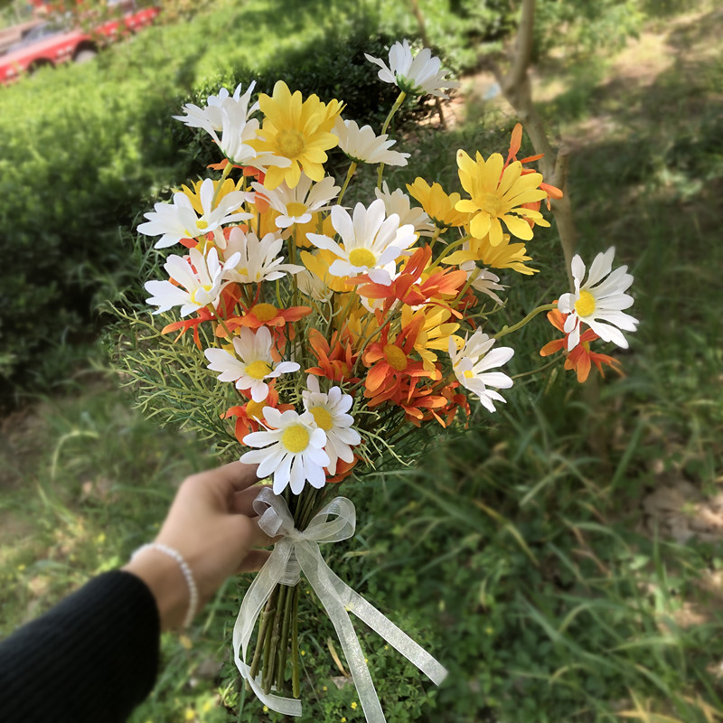 新款影楼摄影新娘婚纱照手拿仿真旅拍小清新外景新娘手捧花