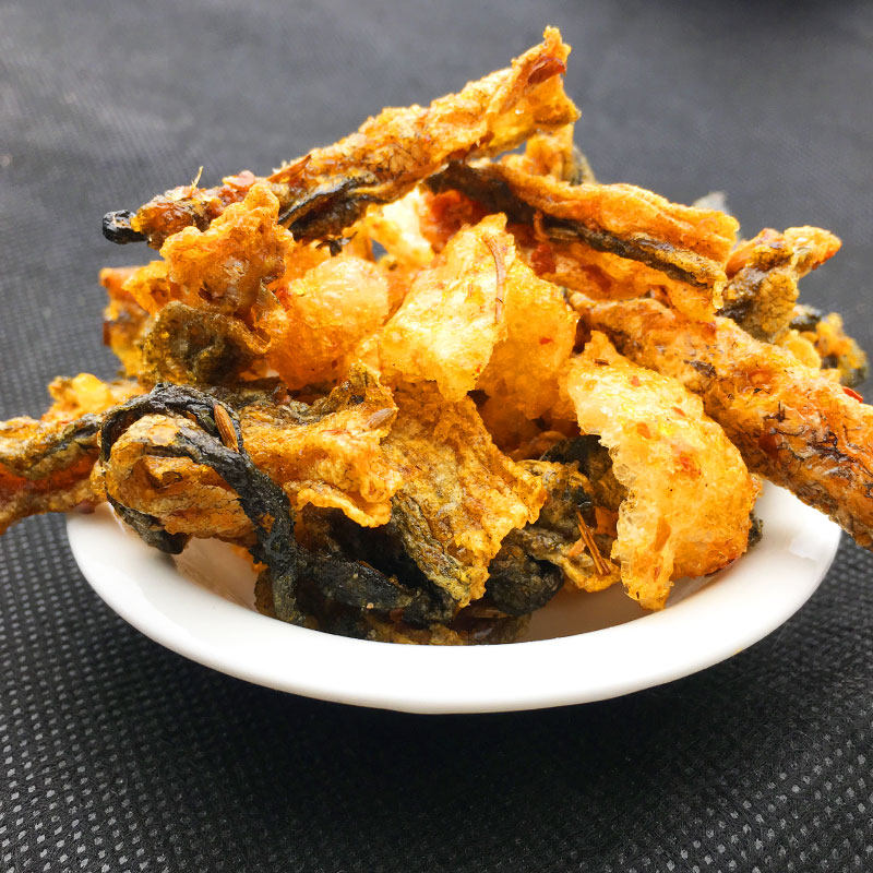 素食美亿天鲨鱼皮油炸炸鱼皮大豆制品辣条回忆零食面筋制品