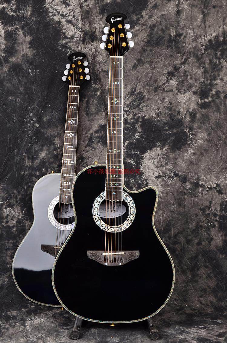 吉他定制电箱民谣单板龟背1869纪念beyond黄家驹吉他民谣吉他