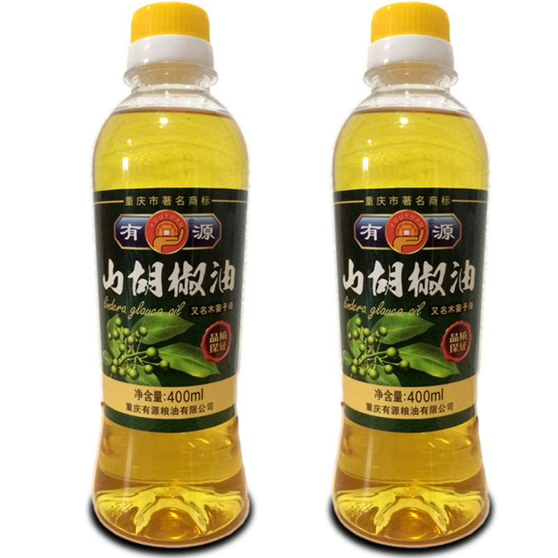 有源山木姜特产重庆调和油植物油2瓶胡椒油400ml椒油花椒油