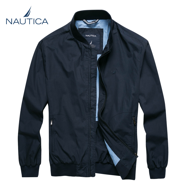 诺帝卡夹克男士外套2022新款春秋季棒球服休闲大码纯棉立领外套男