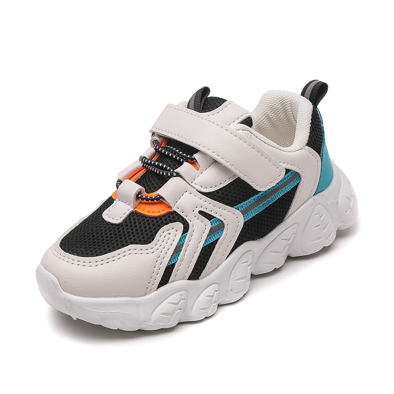儿童运动鞋春夏季新款男童单网面镂空透气小童宝宝软底女童老爹鞋