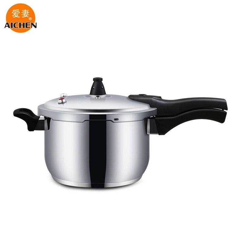 爱妻不锈钢高压锅燃气电磁炉通用家用压力锅商用大容量压力锅