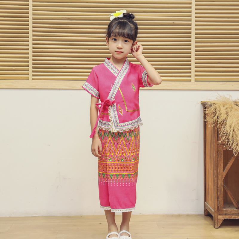 幼儿傣族服装图图片