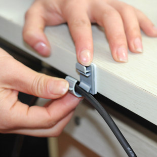 固定夹电线卡自粘挂钩钩线扣夹线器绕线电源线理线器