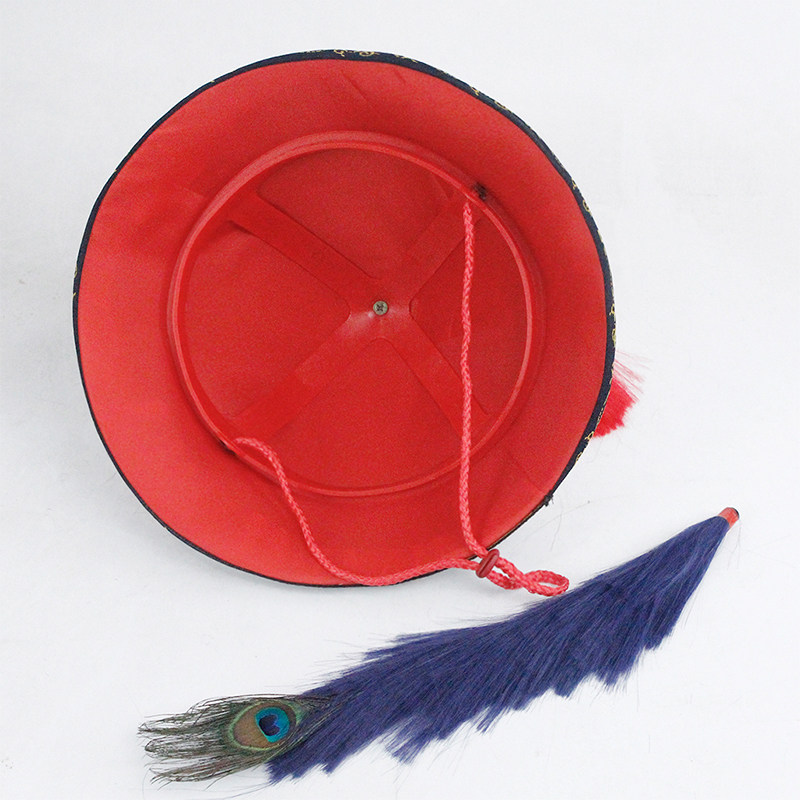 帽子古装清宫侍卫太医大臣官帽顶戴花翎太监帽子